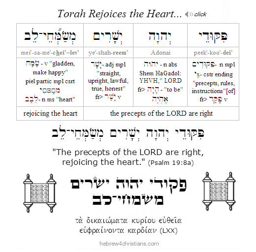 Psalm 19:8a Hebrew lesson