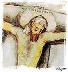 Marc Chagall White Crucifixion detail