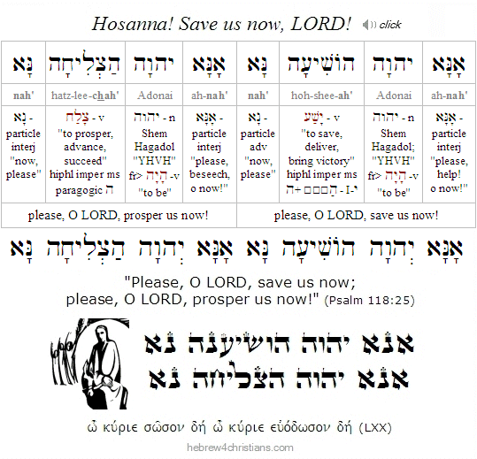 Psalm 118:25 Hebrew Analysis
