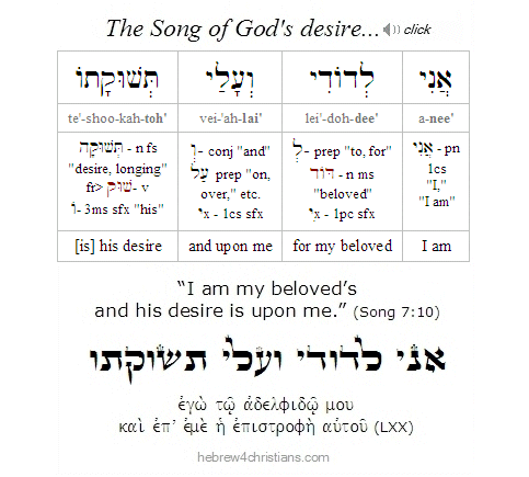 Song of Solomon 7:10 Hebrew Analysis