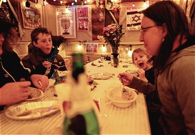 Eating in the sukkah... click for more