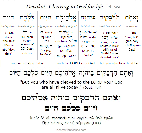 Deut. 4:4 Hebrew Reading Lesson