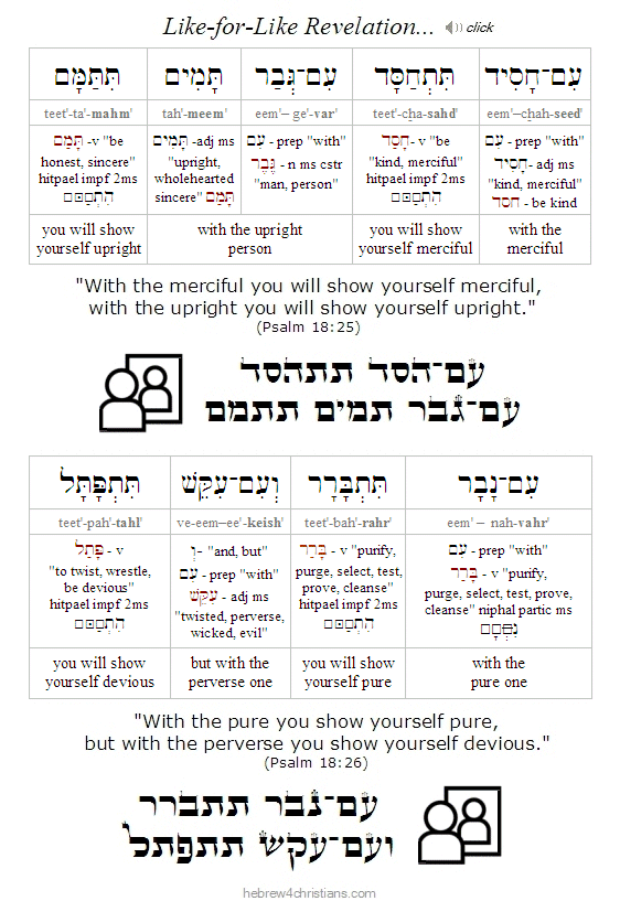 Psalm 18:25-26 Hebrew for Christians