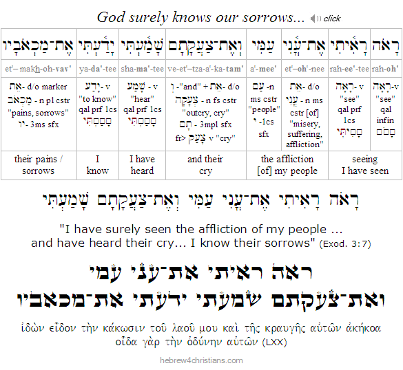 Exodus 3:7 Hebrew Lesson