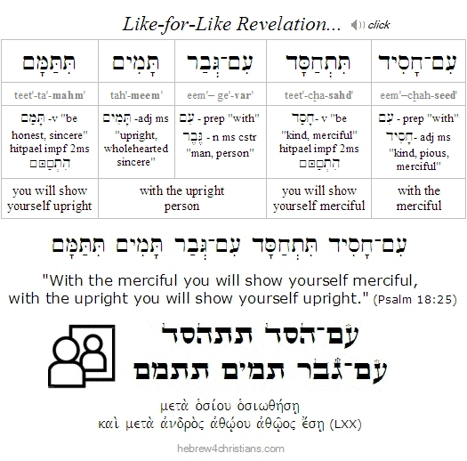 Psalm 18:25-26 Hebrew Lesson