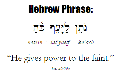 Hebrew phrase