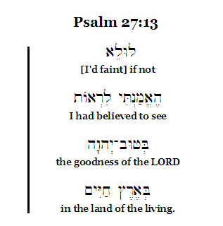 Psalm 27:13