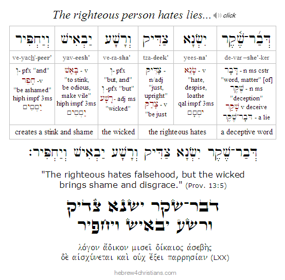 Proverbs 3:5 Hebrew lesson