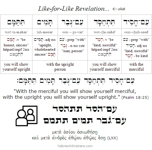 Psalm 18:25 Hebrew lesson