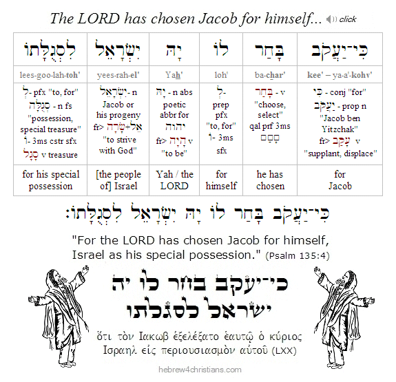 Psalm 135:4 Hebrew analysis