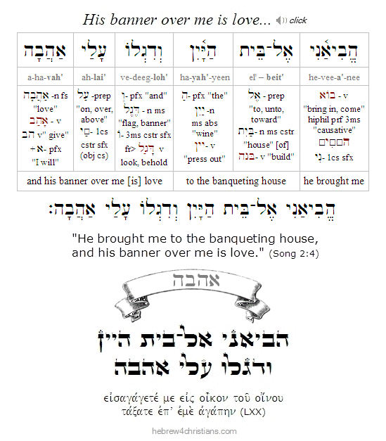 Song of Solomon 2:4 Hebrew Lesson