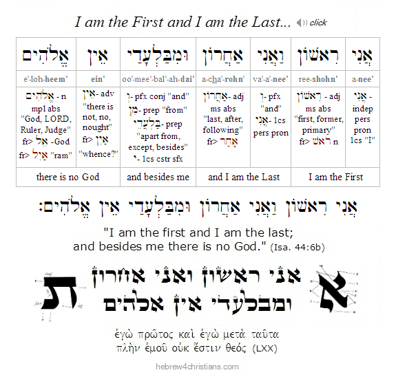 Isaiah 44:6 Hebrew