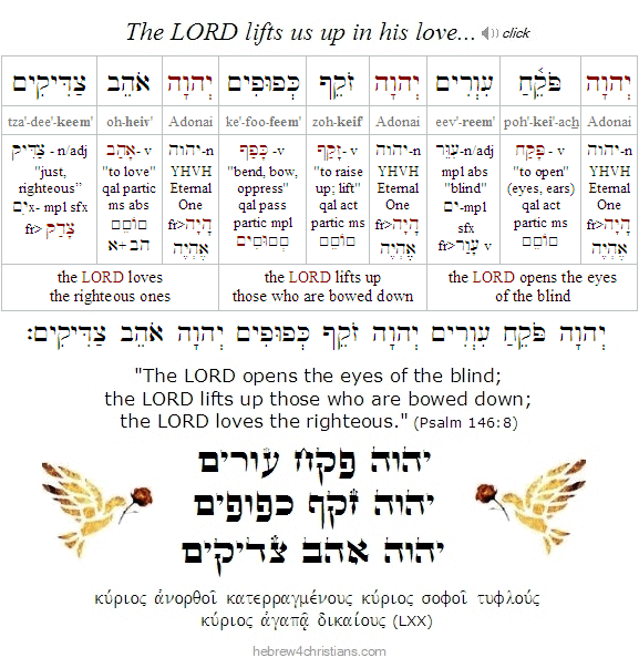 Psalm 146:8 Hebrew Lesson