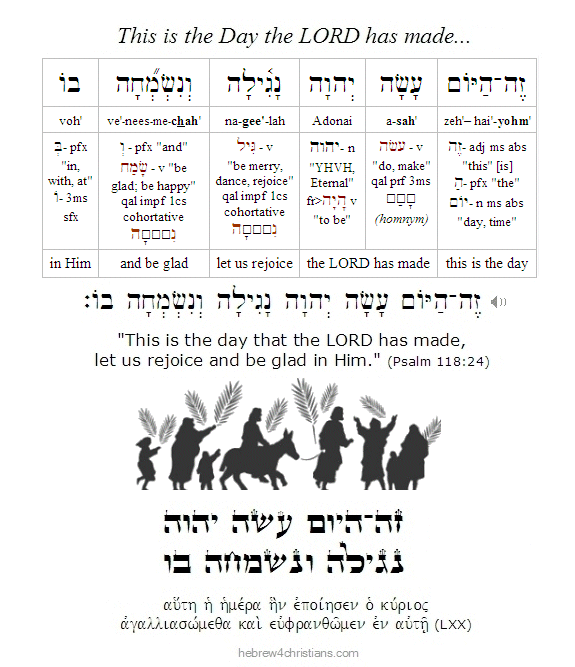 Psalm 118:24 Hebrew lesson
