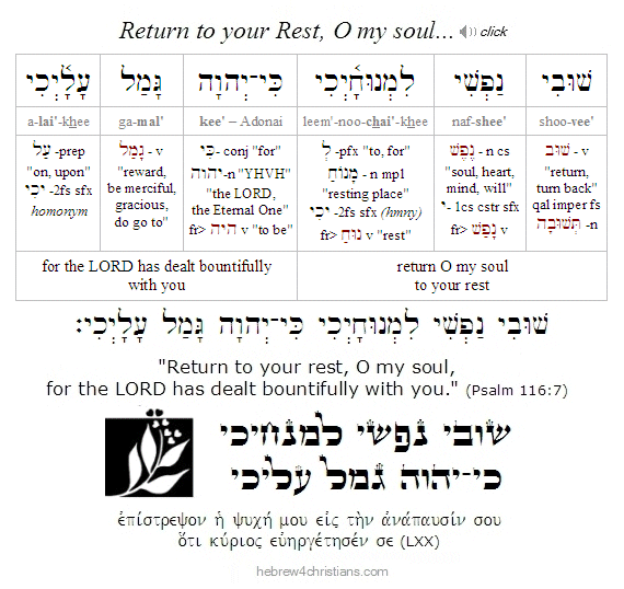Psalm 16:7 Hebrew lesson