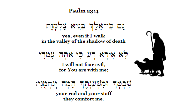 Psalm 23:4 click for audio