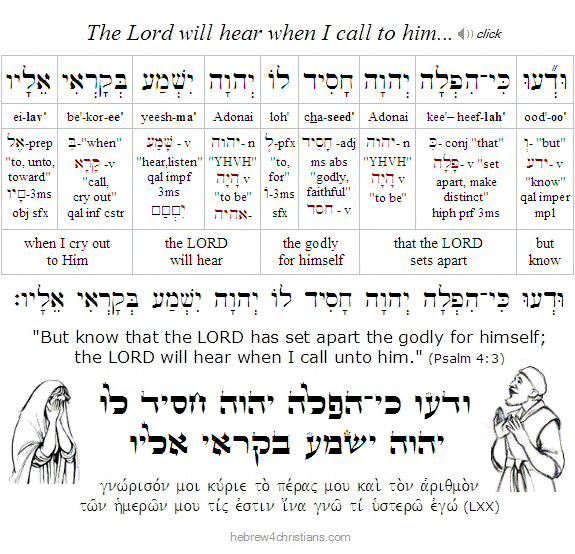 Psalm 4:3 Hebrew Lesson