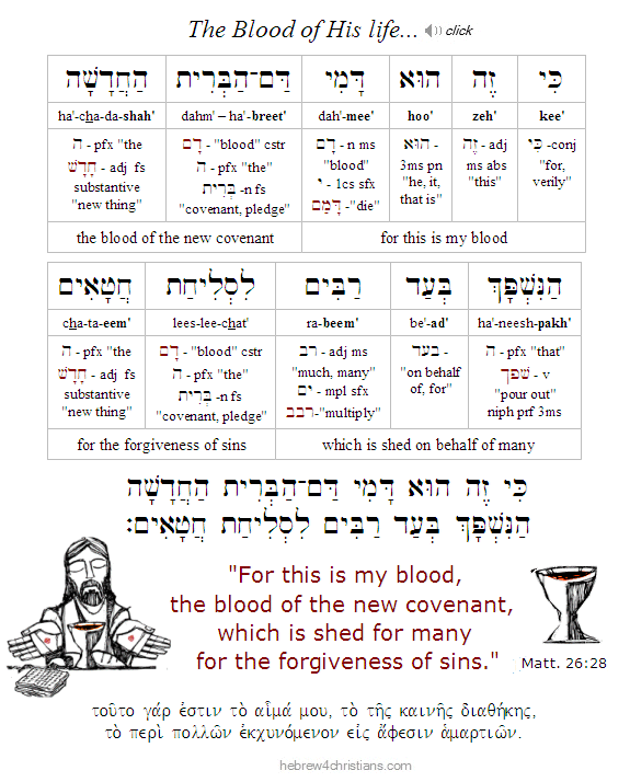 Lev. 17:11c Hebrew Lesson