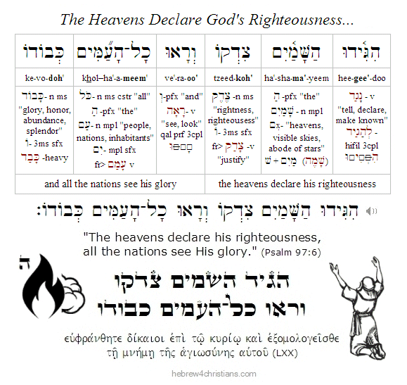 Psalm 97:6 Hebrew Lesson