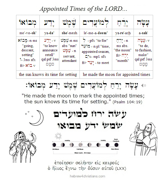 Psalm 104:19 Hebrew lesson