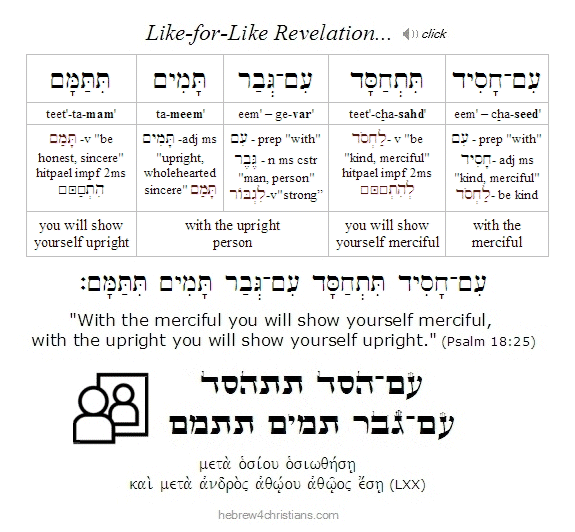 Psalm 18:25 Hebrew lesson