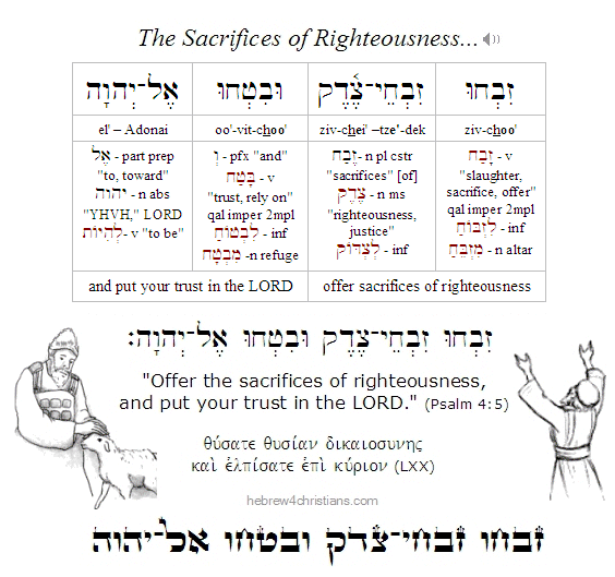 Psalm 4:5 Hebrew Lesson