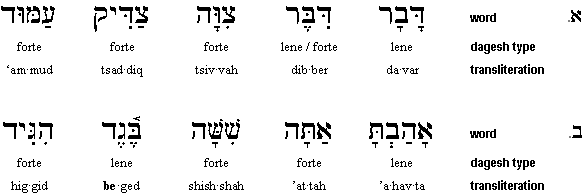 Dotted Letters in Hebrew