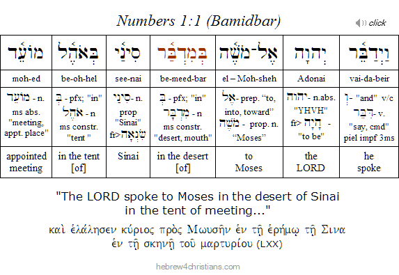 Parashat BaMidbar - Quick Summary