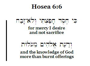 Hosea 6:6