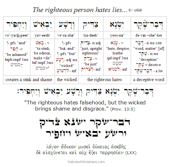 Proverbs 3:5 Hebrew lesson