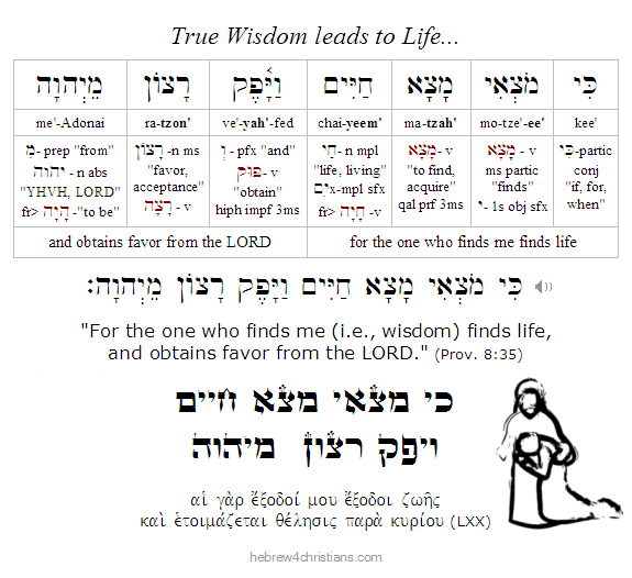 Proverbs 8:35 Hebrew